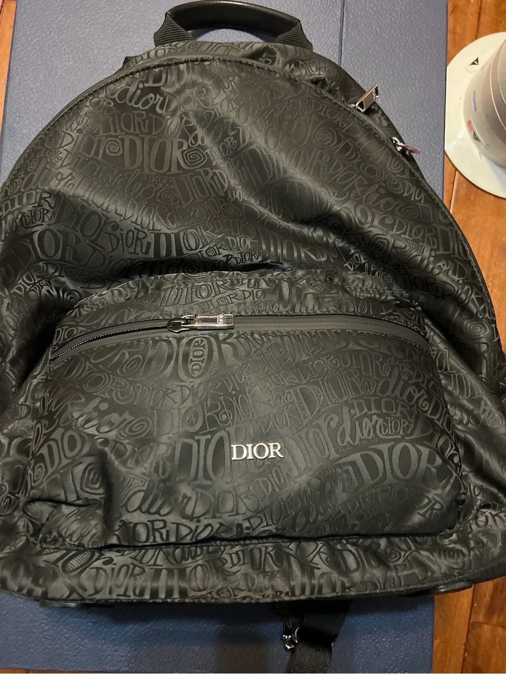 Dior HOMME Backpack X Shawn Stussy Rider Script BLK Used